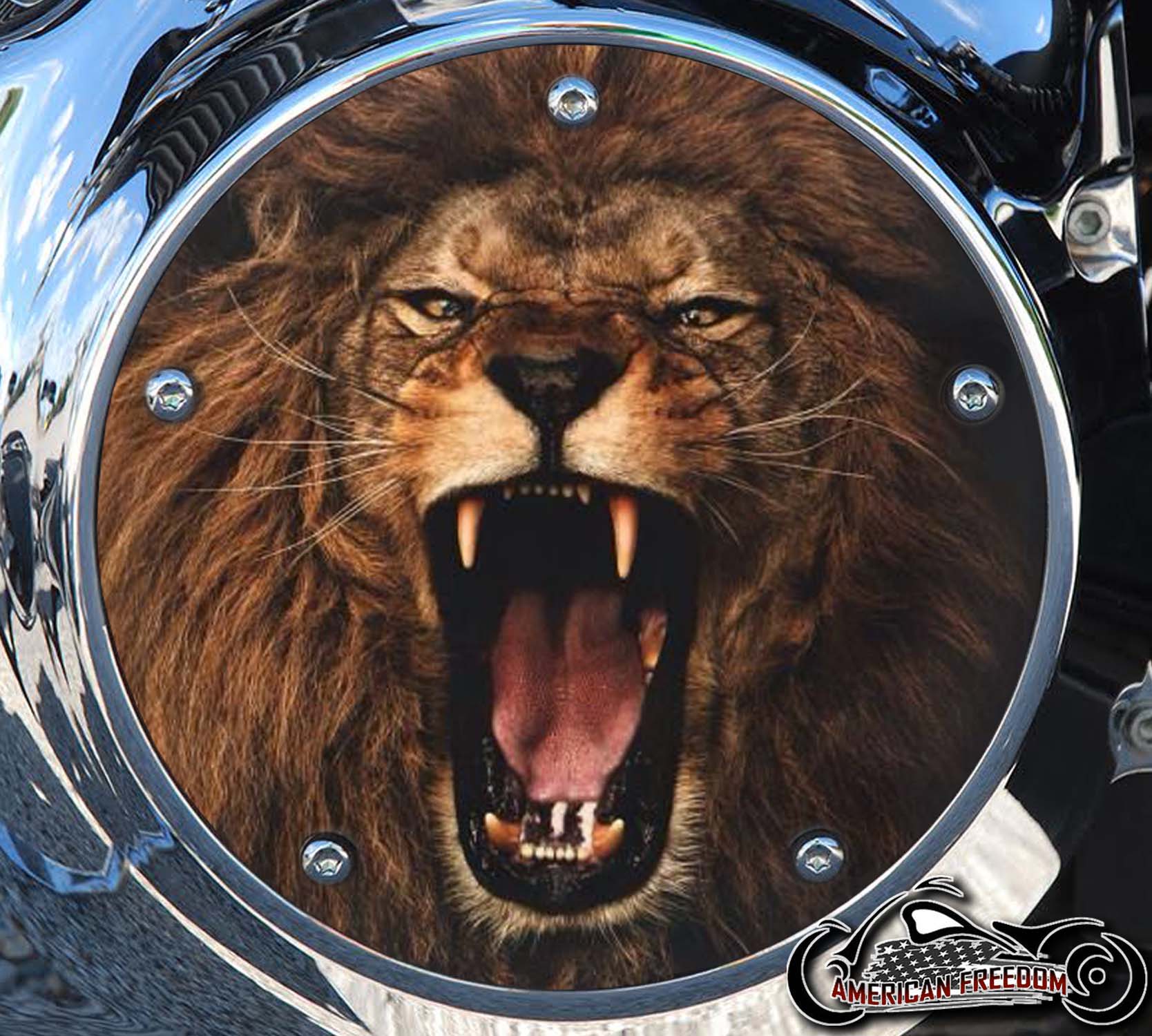 Custom Derby Cover - Roaring Lion